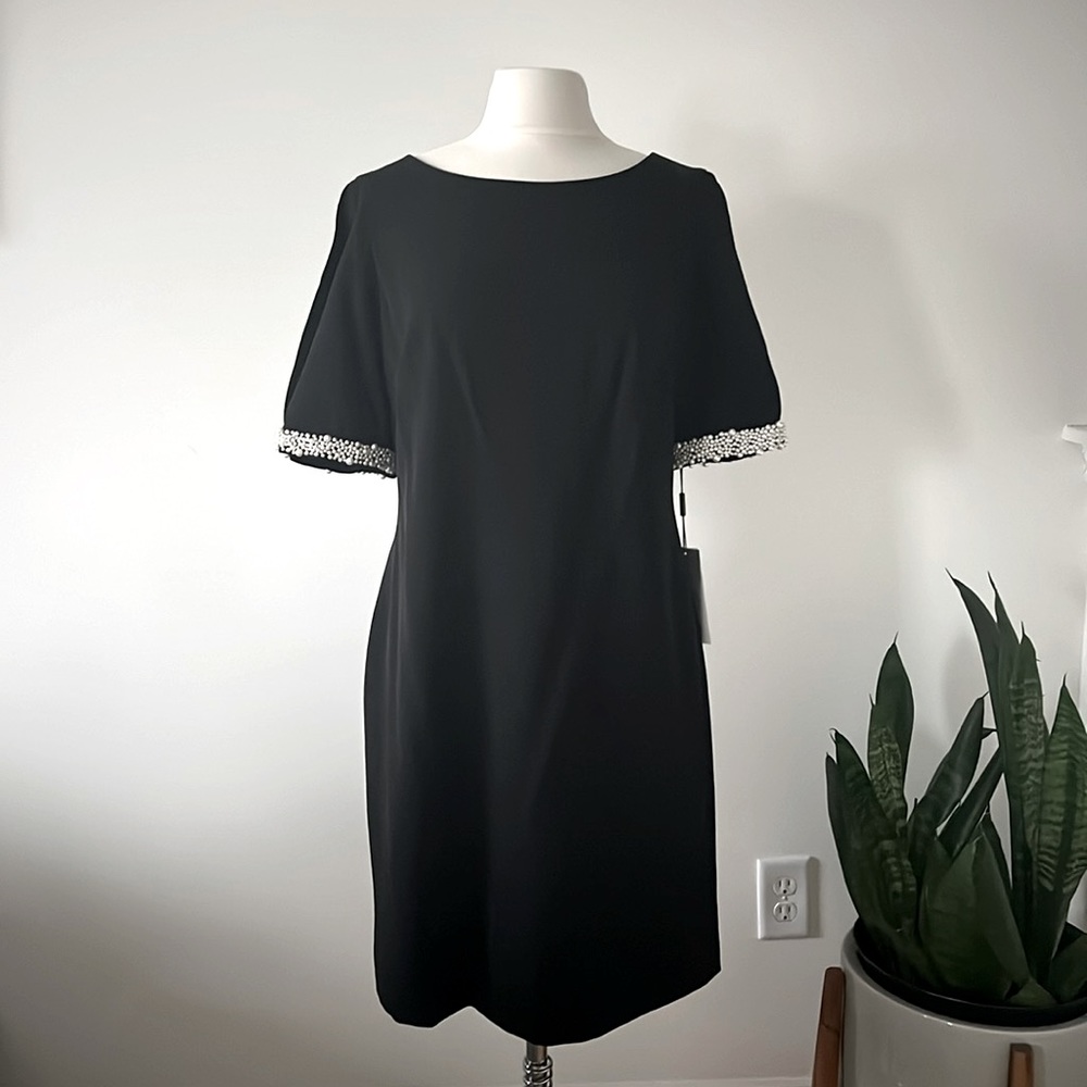 Karl Lagerfeld Black Dress Sz 12 NEW w/ tags